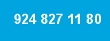 924 827 11 80 924 827 11 80